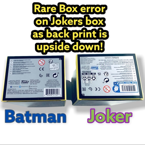 Funko Pop! Black Light Batman & Joker Special Edition! Both Ship In Protectors! - Picture 13 of 13